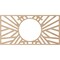 Ekena Millwork Hoover Wood Fretwork Pierced Ceiling Medallion, Alder, 32"W x 16"H x 11 7/8"ID x 3/8"T CMWP32X16X0375HOAL - alternate 2
